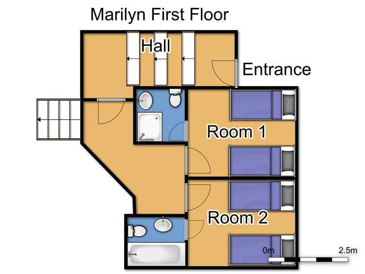 Chalet Marilyn Tignes Floor Plan 2